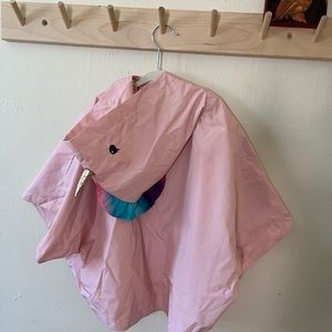 London Fog unicorn rain poncho 2t